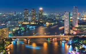 Die Skyline von Bangkok