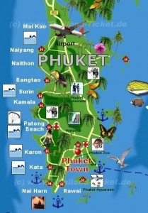 Karte von Phuket