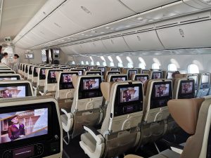 6 Passagiere in der Eco mit Etihad