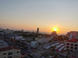 Pattaya Sonnenuntergang in Naklua